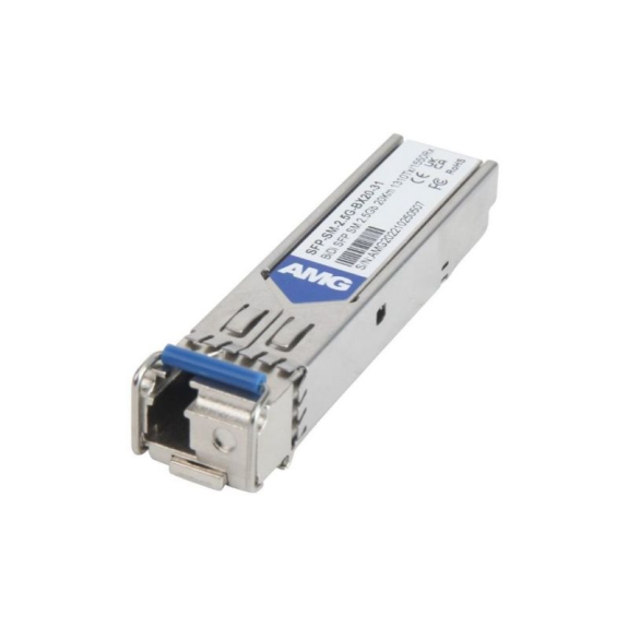 SFP-SM-2.5G-BX20-31 AMG Systems, SFP, 2.5Gb/s, Einzelfaser, LC, Singlemode, 20km Reichweite Tx: 1310nm, Rx: 1550nm, DDM-Beschreibung lesen
