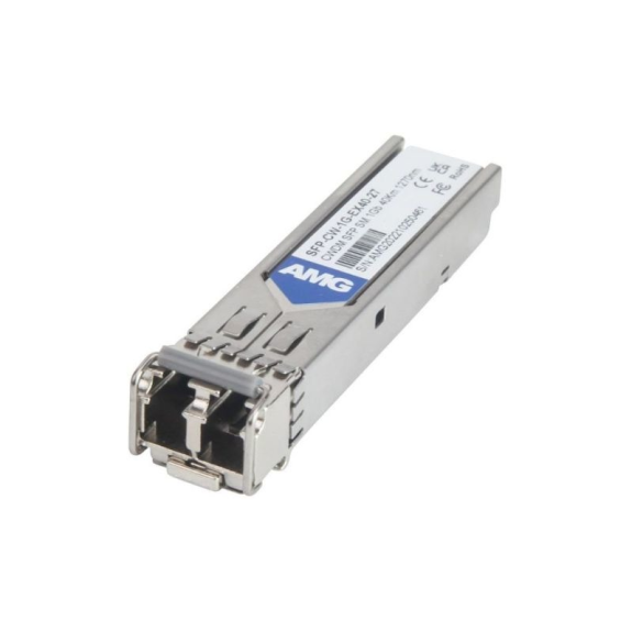 SFP-CW-1G-EX40-27 AMG Systems, SFP, 1Gb/s, Doppelfaser, Singlemode, 40km Reichweite Tx/Rx: 1270nm, LC, DDM, DWDM-Leer más