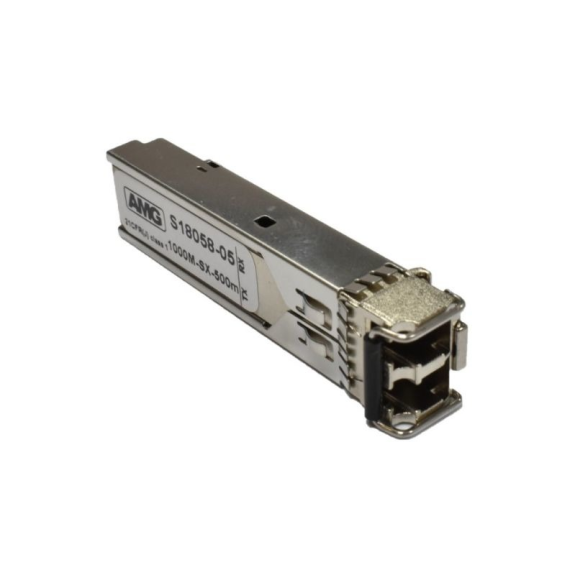 SFP-MM-1G-SX05-85 AMG Systems, SFP, 1Gb/s, Doppelfaser, Multimode, 500m Reichweite (Tx/Rx: 850 nm) 7 dB DR-Beschreibung lesen