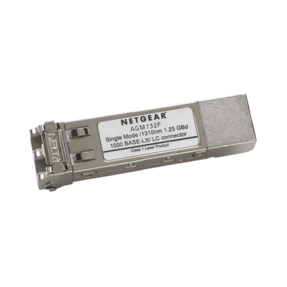 AGM732F Netgear, SFP Modul, 1000Base-LX, LC Stecker, Single Mode, 10km-Beschreibung lesen