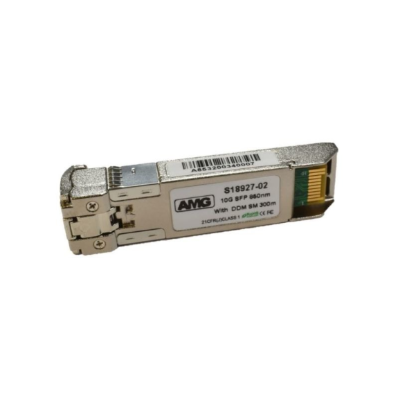 SFP-MM-10G-SR03-85 AMG Systems, SFP, 10Gb/s, Doppelfaser, Multimode, 300m Reichweite (850 nm) VCSEL SFP-MM-10G-SR03-85 AMG Systems, SFP, 10Gb/s, Doppelfaser, Multimode, 300m Reichweite (850 nm) VCSEL-Beschreibung lesen