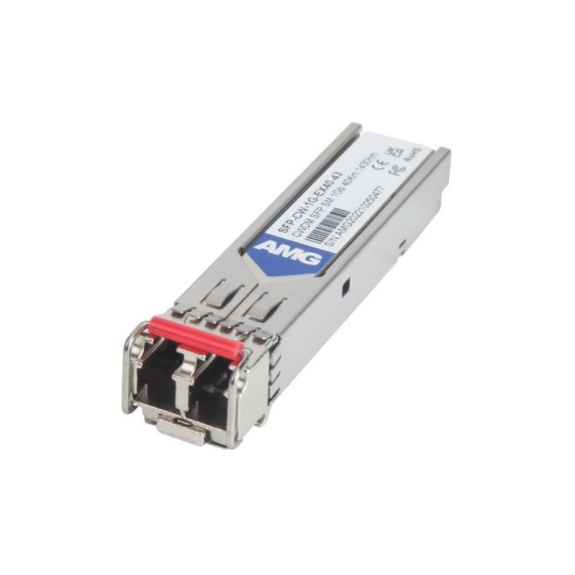 SFP-CW-1G-EX40-43 AMG Systems, SFP, 1Gb/s, Doppelfaser, Singlemode, 40km Reichweite Tx/Rx: 1430nm, LC, DDM, DWDM-Leer más