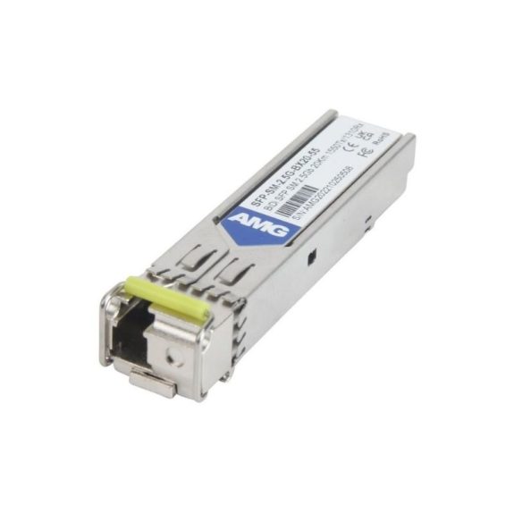 SFP-SM-2.5G-BX20-55 AMG Systems, SFP, 2.5Gb/s, Einzelfaser, LC, Singlemode, 20km Reichweite Tx: 1550nm, Rx: 1310nm, DDM-Beschreibung lesen