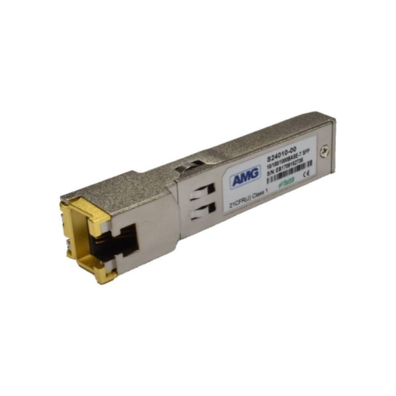 SFP-CU-1G AMG Systems, Ethernet SFP Transceiver, 10/100/1000 BASE-T, RJ45, 0 GradC bis 70 GradC Betriebstemperatur SFP-CU-1G AMG Systems, Ethernet SFP Transceiver, 10/100/1000 BASE-T, RJ45, 0 GradC bis 70 GradC Betriebstemperatur-Beschreibung lesen
