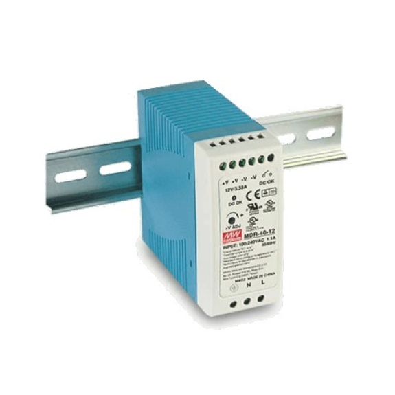 MDR-10-12 OTS, 10W/0.84A 12VDC DIN-Rail Power Supply with Input/Output Terminal Block-Beschreibung lesen