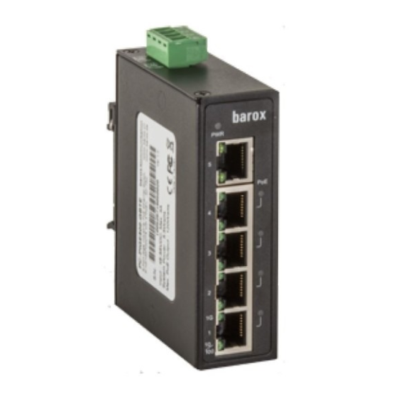 barox PC-PIGE500-GBTE, Switche für Hutschienenmontage, 1GBit/s, ohne Management, mit 4x PoE+, erweiterter Temperaturber barox PC-PIGE500-GBTE, Switche für Hutschienenmontage, 1GBit/s, ohne Management, mit 4x PoE+, erweiterter Temperaturber-Beschreibung lesen