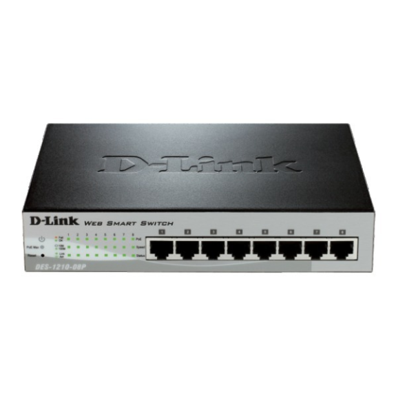 D-Link DES-1210-08P, 8 Port Switch mit 8x 10/100MBit PoE Ports 8-Port Layer2 PoE Smart Managed Switch, D-Link Smart III-Beschreibung lesen