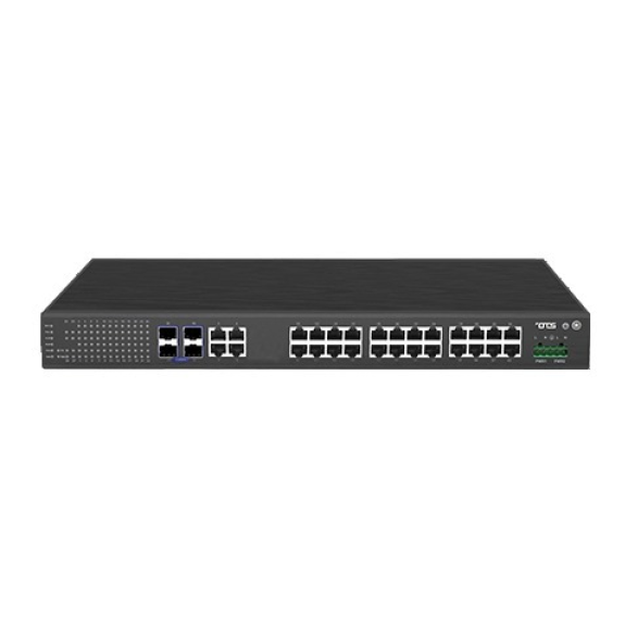 IES24242MPpH-S OTS, Hardened Grade L2 Managed 24-port 10/100/1000Base-TX (PoE+) + 4-port 10/100/1000Base-TX or 100/1000-Lire la description