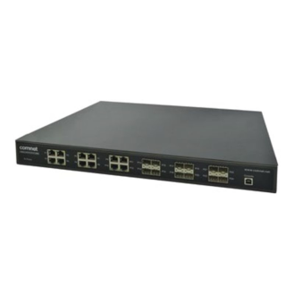 Managed Gigabit Switch CNGE24FXTX12MS/12, 12x RJ45, 12x SFP, 19 Zoll 1RU, 2x 12VDC Eingang-Beschreibung lesen