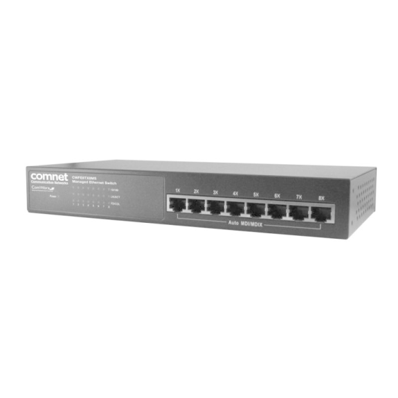 Fast Ethernet Switch CWFE8TX8MS, verwaltet, 8xRJ45, 100Mbps, 230VAC-Beschreibung lesen