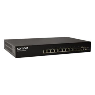 Managed Gigabit Switch CWGE10FX2TX8MSPOE, 8xRJ45, 2xSFP, 19 Zoll, 1RU, 30W PoE+, 230VAC-Beschreibung lesen