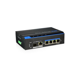 IAM-5SE1004MUD , Switch, Unmanaged, 120W, 4xPoE 1x RJ45, 1x SFP 100Mbps, Industrie-Design, -40 GradC~+75 GradC-Beschreibung lesen