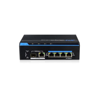 IAM-5SE1004MUD , Switch, Unmanaged, 120W, 4xPoE 1x RJ45, 1x SFP 100Mbps, Industrie-Design, -40 GradC~+75 GradC-Beschreibung lesen