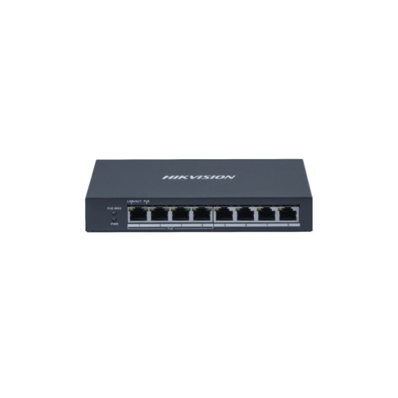 DS-3E0508P-O(O-STD) Hikvision, Switch, 8x Gigabit, 4x PoE+, unmanaged, 48 VDC DS-3E0508P-O(O-STD) Hikvision, Switch, 8x Gigabit, 4x PoE+, unmanaged, 48 VDC-Beschreibung lesen