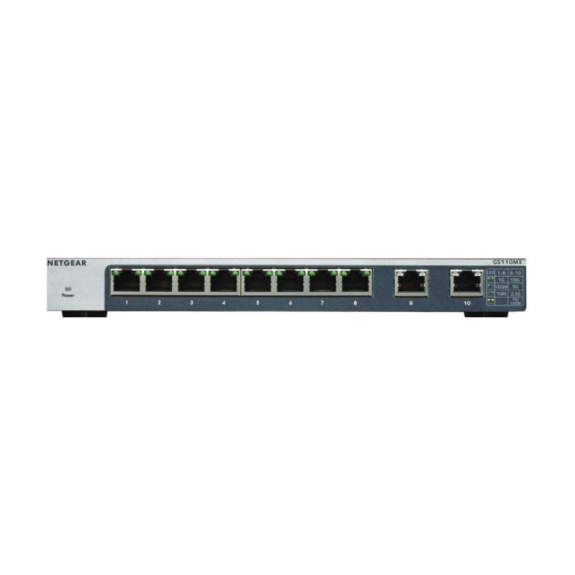 GS110MX-100PES Netgear, Smart managed Plus Switch 8 Ports, 2 Uplinks, Lüfterlos, Unmanaged GS110MX-100PES Netgear, Smart managed Plus Switch 8 Ports, 2 Uplinks, Lüfterlos, Unmanaged-Beschreibung lesen