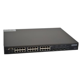 Managed Gigabit Switch CNGE26FX2TX24MSP1, 22xRJ45, 2xSFP shared, 2xSFP, 1 RU, 19 Zoll, 230VAC-Beschreibung lesen