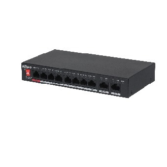 Dahua - PFS3010-8ET-96-V2 - Switch - 8 PoE, - 10 Port PoE Switch - 8x PoE Ethernet Port 10/100 Mbps - 2x Uplink Etherne-Beschreibung lesen