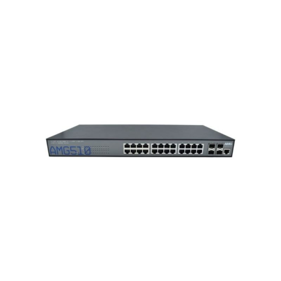 Managed Switch AMG510-24G-4XS, 24 x 1GBT RJ45, 4 x 100/1000/10GFX SFP Slots-Beschreibung lesen