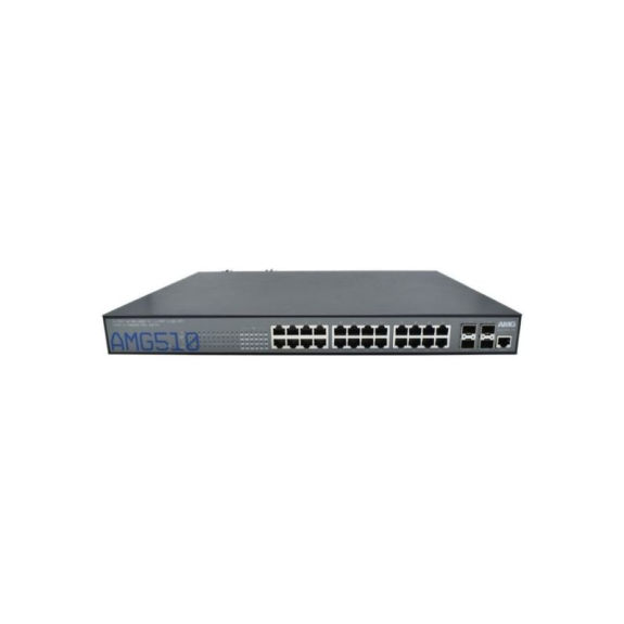 Managed Switch AMG510-24GAT-4XS-RP540, 24 x 1GBT 30W PoE (540W max.), 4 x 1/10GFX SFP Slots, 2 Netzteile Managed Switch AMG510-24GAT-4XS-RP540, 24 x 1GBT 30W PoE (540W max.), 4 x 1/10GFX SFP Slots, 2 Netzteile-Beschreibung lesen