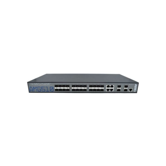 Managed Switch AMG510-4G-24S-4XS, 4 x 1GBT RJ45, 24 x 100/1000FX SFP Slots, 4 x 1G/10G SFP Slots Managed Switch AMG510-4G-24S-4XS, 4 x 1GBT RJ45, 24 x 100/1000FX SFP Slots, 4 x 1G/10G SFP Slots-Beschreibung lesen