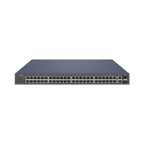 DS-3E1552P-SI(O-STD) Hikvision, Ethernet Switch, smart managed 48x RJ45, 2x Gigabit RJ45, 2x SFP, 230VAC, PoE-Leggi tutto