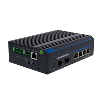 IAM-5SG1004MMA , Gigabit Switch, Managed, 120W, 4x PoE, 2x SFP, 1000Mbps, Industrie Design, -40 GradC~+75 GradC-Lire la description