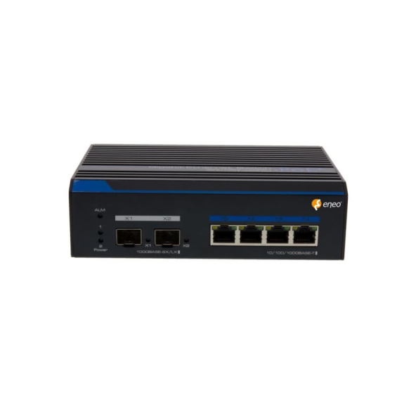 IAM-5SG1004MMA ENEO, commutateur Gigabit, géré, 120W, 4x Poe, 2x SFP, 1000Mbps, conception de l'industrie, -40 Gradc ~ + 75 Gradc-Lire la description