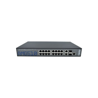Managed Switch AMG510-16GAT-2C-P290, 16 x 1GBT RJ45 mit 30W PoE, 2 x 100/1000FX SFP Slots-Beschreibung lesen