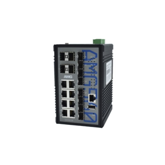 Industrieller managed Switch AMG560-8G-8S-4XS, 8 x 1GBT, 8 x 100F/1GFX, 4 x 1/2,5/10GFX SFP Slots-Beschreibung lesen