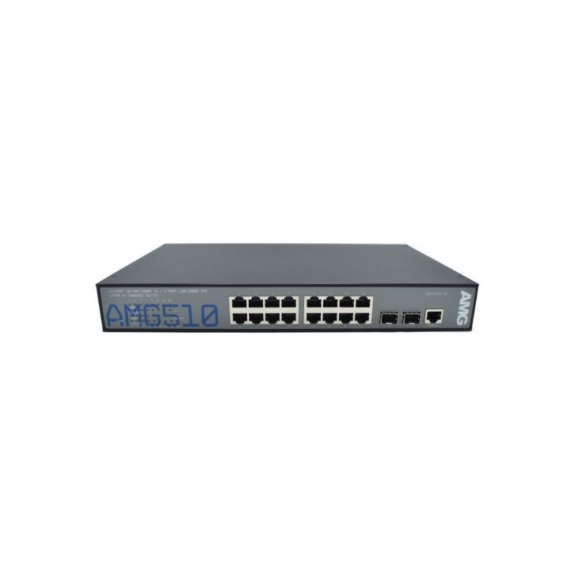 Switch Managed AMG510-16G-2S, 16 x 1GBT RJ45, 2 x 100/1000FX SFP Slots Switch Managed AMG510-16G-2S, 16 x 1GBT RJ45, 2 x 100/1000FX SFP Slots-Beschreibung lesen