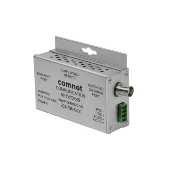 Ethernet über Koax Empfänger CLRFE1POEC, 1 Kanal, 10/100 MBit, PoE 30W, -40+75°C, Ultra Mini Ethernet über Koax Empfänger CLRFE1POEC, 1 Kanal, 10/100 MBit, PoE 30W, -40+75°C, Ultra Mini-Beschreibung lesen