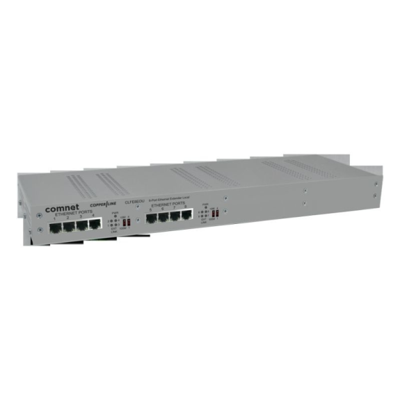 Ethernet-Übertragungssystem CLFE8EOU, 8 Kanäle, UTP, PoE, 19 Zoll, 2HE, 10/100 MBit, -40+75°C-Beschreibung lesen