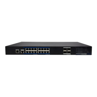 IAR-7SG1016MMB , Gigabit Switch, Managed, 270W, 16x PoE, 4x SFP, 1000Mbps, 10/100/1000 Mbps, 19 Zoll, 1HE-Leer más