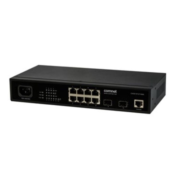 Managed Gigabit Switch CWGE10FX2TX8MS, 8xRJ45, 2xSFP, 19 Zoll, 1RU, 230VAC-Beschreibung lesen