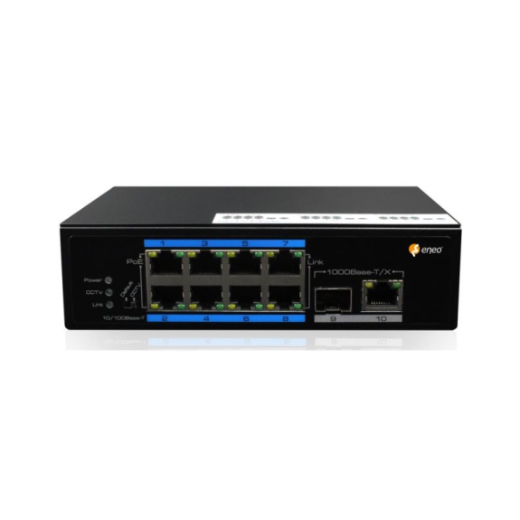 IAM-5SE1008IUA eneo, Switch Unmanaged, 120W, 8xPoE, 1xRJ45 ,1xSFP Gigabit Industrie Design IAM-5SE1008IUA eneo, Switch Unmanaged, 120W, 8xPoE, 1xRJ45 ,1xSFP Gigabit Industrie Design-Beschreibung lesen