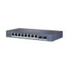 DS-3E1510P-SI(O-STD) Hikvision, Ethernet Switch, smart managed 8x RJ45, 2x SFP, 230VAC, PoE 110W