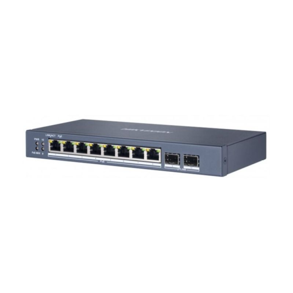 DS-3E1510P-SI(O-STD) Hikvision, Ethernet Switch, smart managed 8x RJ45, 2x SFP, 230VAC, PoE 110W-Beschreibung lesen