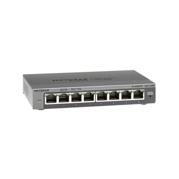 GS108E-300PES Netgear, Smart Managed Pro PLUS Switch, 8 Gigabit Ports, Externes Netzteil, L3, lüfterlos GS108E-300PES Netgear, Smart Managed Pro PLUS Switch, 8 Gigabit Ports, Externes Netzteil, L3, lüfterlos-Beschreibung lesen