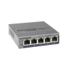 GS105E-200PES Netgear, Smart Managed Pro PLUS Switch, 5 Gigabit Ports, Externes Netzteil, lüfterlos, L3 GS105E-200PES Netgear, Smart Managed Pro PLUS Switch, 5 Gigabit Ports, Externes Netzteil, lüfterlos, L3