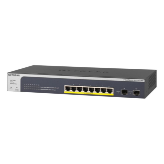 Switch Gigabit GS510TPP-100EUS, Smart managed, 8xRJ45 PoE+ 190W, 2x SFP, max. 32 dB bei 25°C-Beschreibung lesen