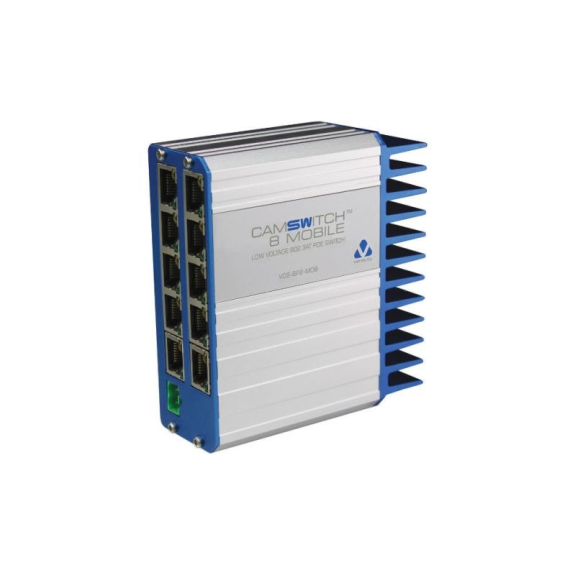 Ethernet-Switch 8x PoE mit 2x RJ45 und DC-Anschluss 12-24 V-Beschreibung lesen