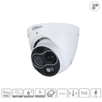 - TPC-DF1241-TB2F2-DW-S2-HW - Thermal - Eyeball, - 4MP/2mm fix Objektiv - Thermal: 256x192 /2mm fix Objektiv / Sp-Beschreibung lesen