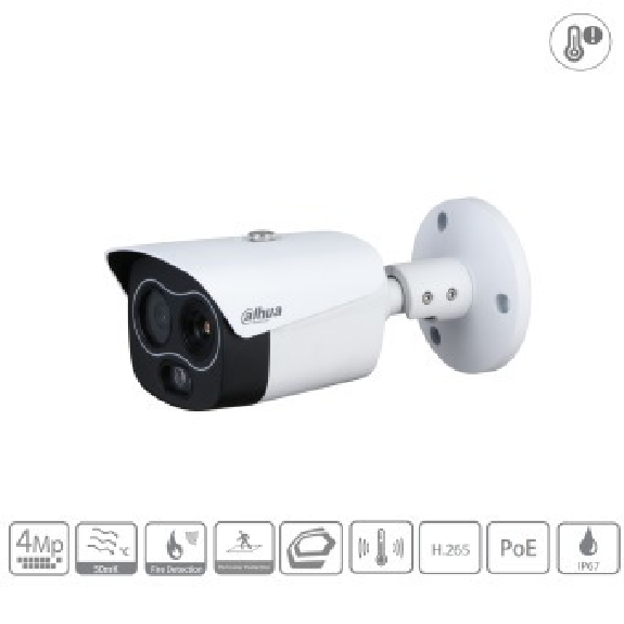 - TPC-BF1241-TB3F4-DW-S2-HW - Thermal - Bullet, - 4MP/4mm fix Objektiv - Thermal: 256x192 /3,5mm fix Objektiv / S-Beschreibung lesen