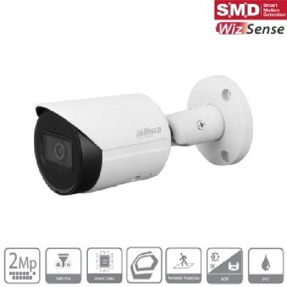 Dahua - IPC-HFW2241SP-S-0280B - IP - Bullet, - 2MP/WizSense/SMD Plus (2.0) - 2,8 mm fix Objektiv - H.265/H.264/MJPEG(Se-Leggi tutto