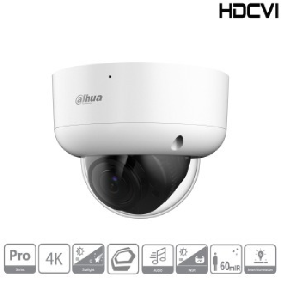 Dome-Kamera HDCVI HAC-HDBW2802RAP-Z-A 8MP/Starlight-Beschreibung lesen