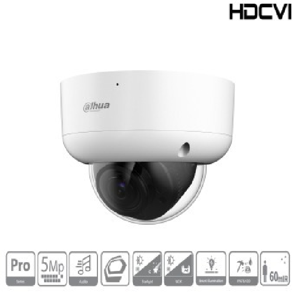 Dahua - HAC-HDBW2501RAP-Z-A-DP-27135-S2-DIP - HDCVI - Dome - AC/DC, - 5 MP/Starlight - 2,7~13,5mm motor. Objektiv - Max Dahua - HAC-HDBW2501RAP-Z-A-DP-27135-S2-DIP - HDCVI - Dome - AC/DC, - 5 MP/Starlight - 2,7~13,5mm motor. Objektiv - Max-Beschreibung lesen