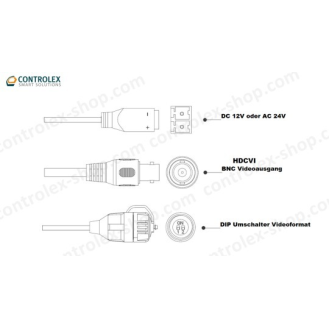 Dahua - HAC-HDBW2501RAP-Z-A-DP-27135-S2-DIP - HDCVI - Dome - AC/DC, - 5 MP/Starlight - 2,7~13,5mm motor. Objektiv - Max-Beschreibung lesen