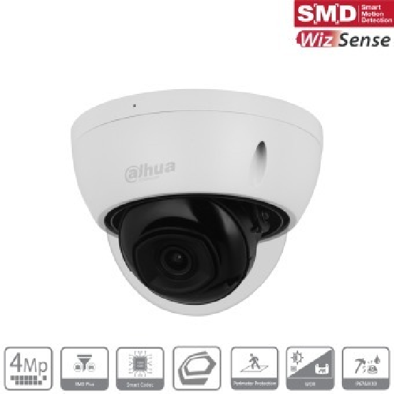 Dahua - IPC-HDBW2441EP-S-0280B - IP - Dome, - 4MP/WizSense/SMD Plus (2.0) - 2,8 mm fix Objektiv - H.265/H.264/MJPEG(Sek Dahua - IPC-HDBW2441EP-S-0280B - IP - Dome, - 4MP/WizSense/SMD Plus (2.0) - 2,8 mm fix Objektiv - H.265/H.264/MJPEG(Sek-Beschreibung lesen
