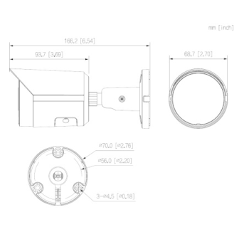 Dahua - IPC-HFW2441SP-S-0280B - IP - Bullet, - 4MP/WizSense/SMD Plus (2.0) - 2,8 mm fix Objektiv - H.265/H.264/MJPEG(Se-Beschreibung lesen