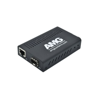 Medienkonverter AMG210M-1X-1XS, ohne SFP, 0°C bis 50°C, 1 x 10GB RJ45, 1 x 1/2,5G/10G SFP Slot-Beschreibung lesen